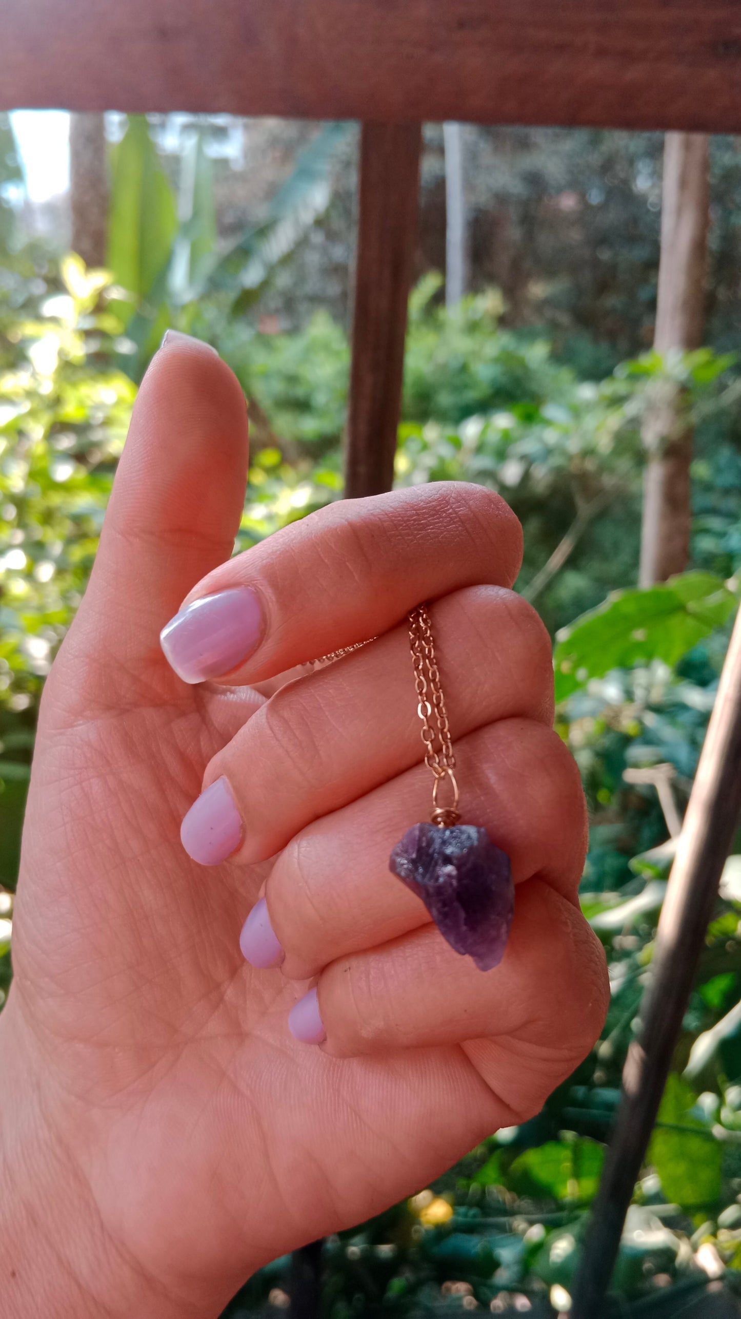 Collar de cuarzo Amatista